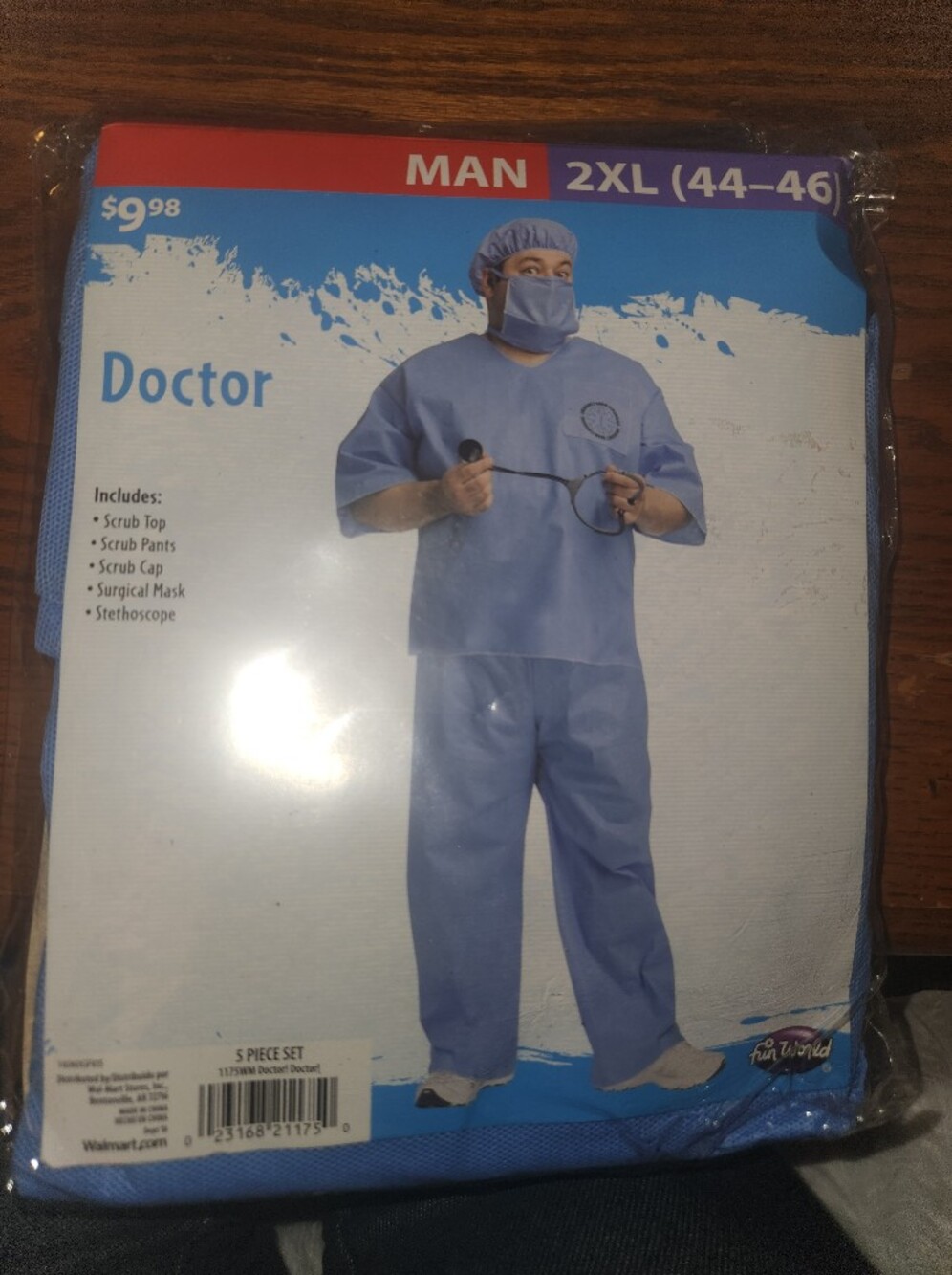 Doctor Costume for Men - Blue Scrubs Set